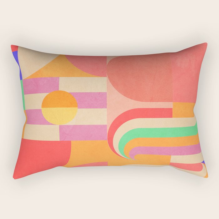 Geometric Shapes 185 Rectangular Pillow Gallery Image 1