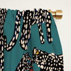 Elegant black leopards  Window Curtain Gallery Image 2