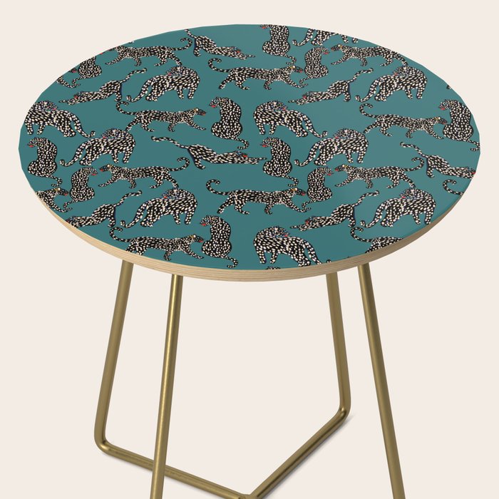 Elegant black leopards  Side Table Gallery Image 2