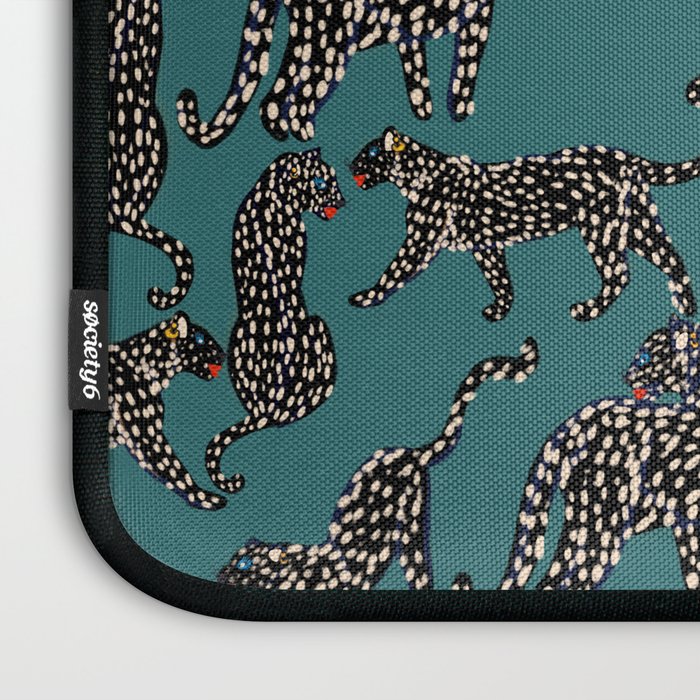 Elegant black leopards  Laptop Sleeve Gallery Image 3