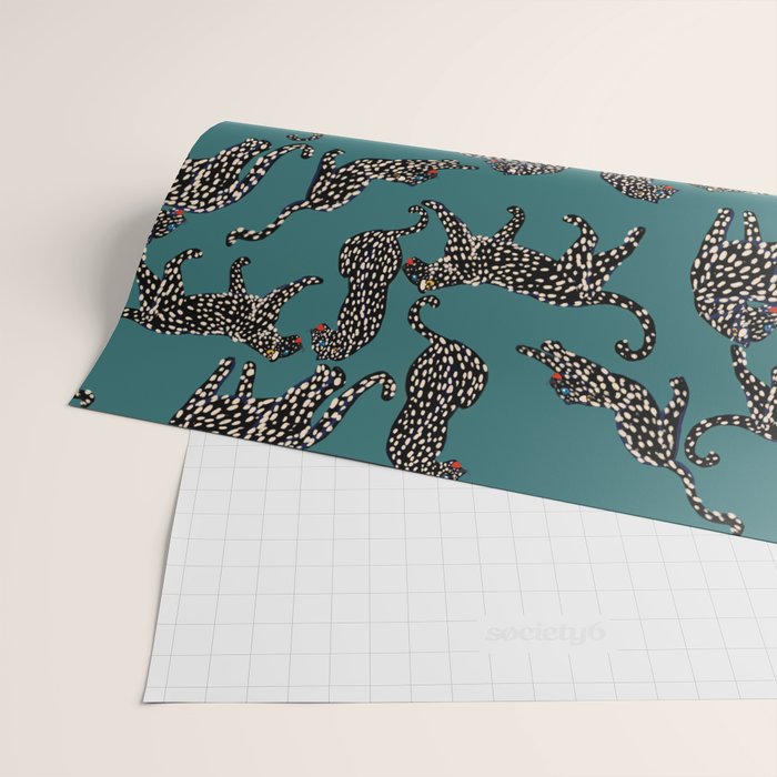 Elegant black leopards  Wrapping Paper Gallery Image 2