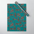 Elegant black leopards  Wrapping Paper Gallery Image 1