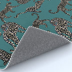 Elegant black leopards  Rug Gallery Image 4
