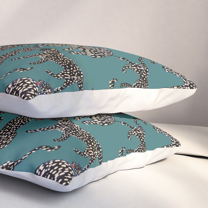 Elegant black leopards  Pillow Sham Gallery Image 3
