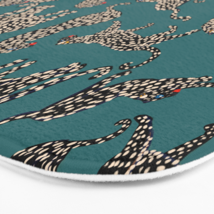 Elegant black leopards  Bath Mat Gallery Image 3