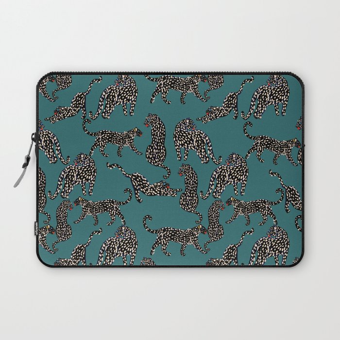 Elegant black leopards  Laptop Sleeve Gallery Image 1