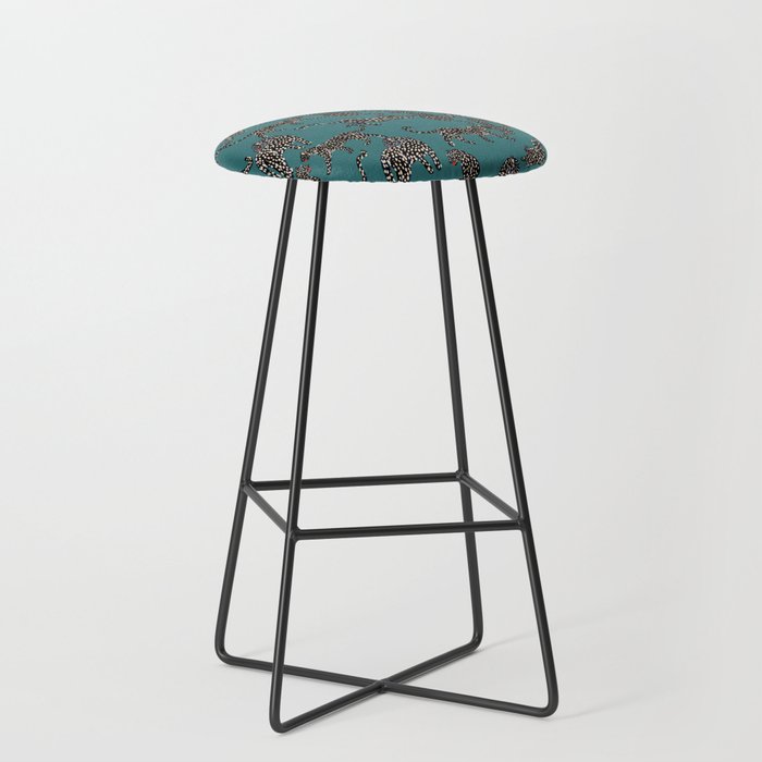 Elegant black leopards  Stool Gallery Image 1