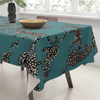 Elegant black leopards  Tablecloth Gallery Image 3