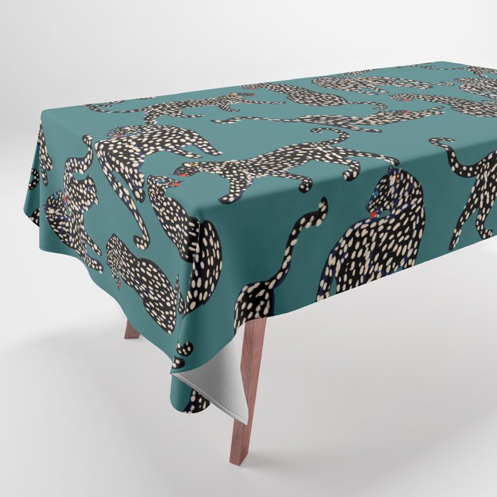 Elegant black leopards  Tablecloth Gallery Image 1