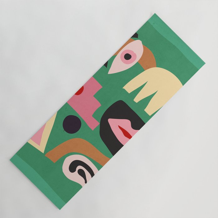 Abstract Shapes Modern Art 7 Yoga Mat Gallery Image 1