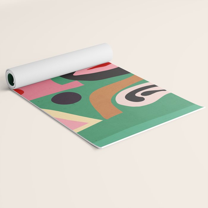 Abstract Shapes Modern Art 7 Yoga Mat Gallery Image 2
