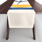Sunny Sprout Modernist Abstract Botanic Table Runner Gallery Image 1