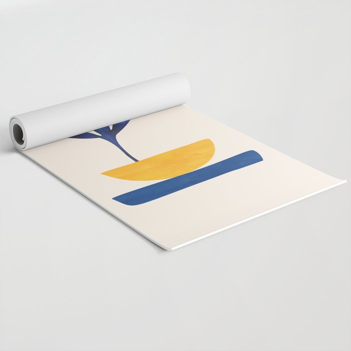 Sunny Sprout Modernist Abstract Botanic Yoga Mat Gallery Image 2