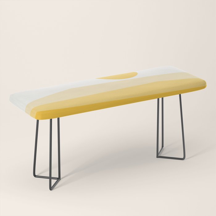 Abstract Landscape 09 Yellow Bench Gallery Image 1