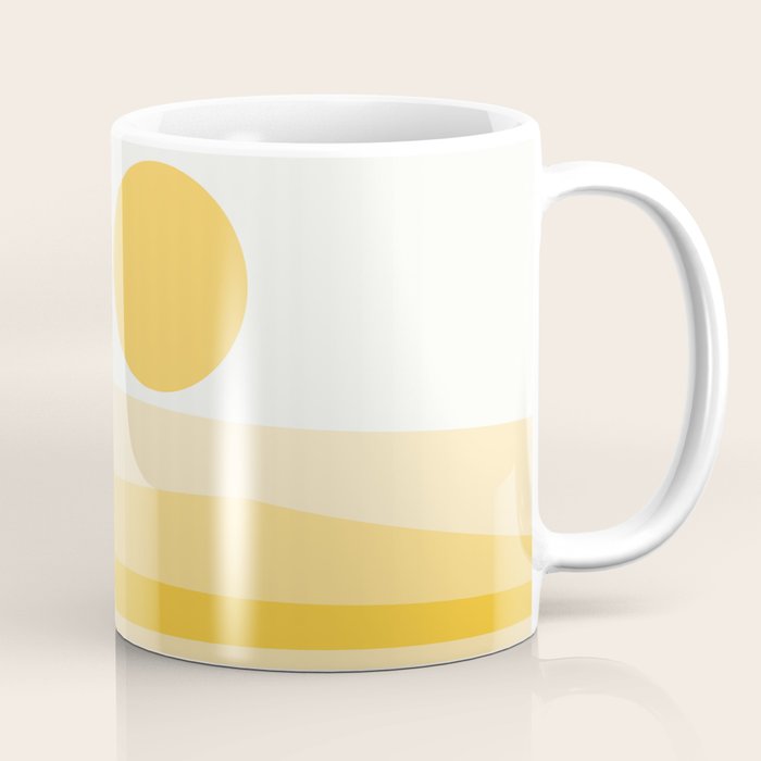 Abstract Landscape 09 Yellow Coffee Mug Gallery Image 1