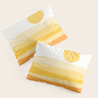 Abstract Landscape 09 Yellow Pillow Sham Gallery Image 3