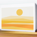 Abstract Landscape 09 Yellow Wall Mural Gallery Image 2