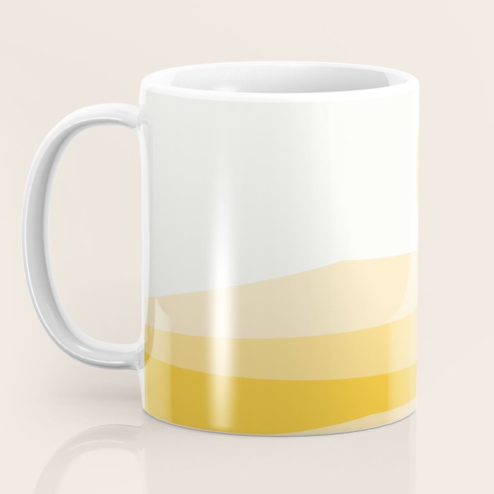 Abstract Landscape 09 Yellow Coffee Mug Gallery Image 3