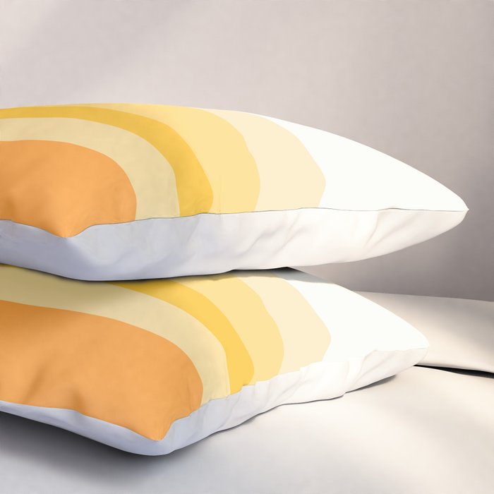 Abstract Landscape 09 Yellow Pillow Sham Gallery Image 3