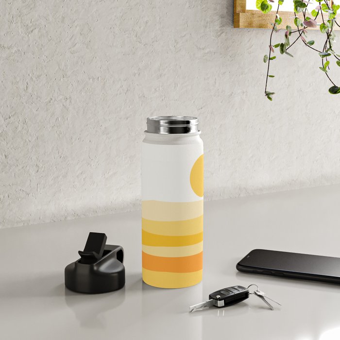 Abstract Landscape 09 Yellow Water Bottle Gallery Image 4