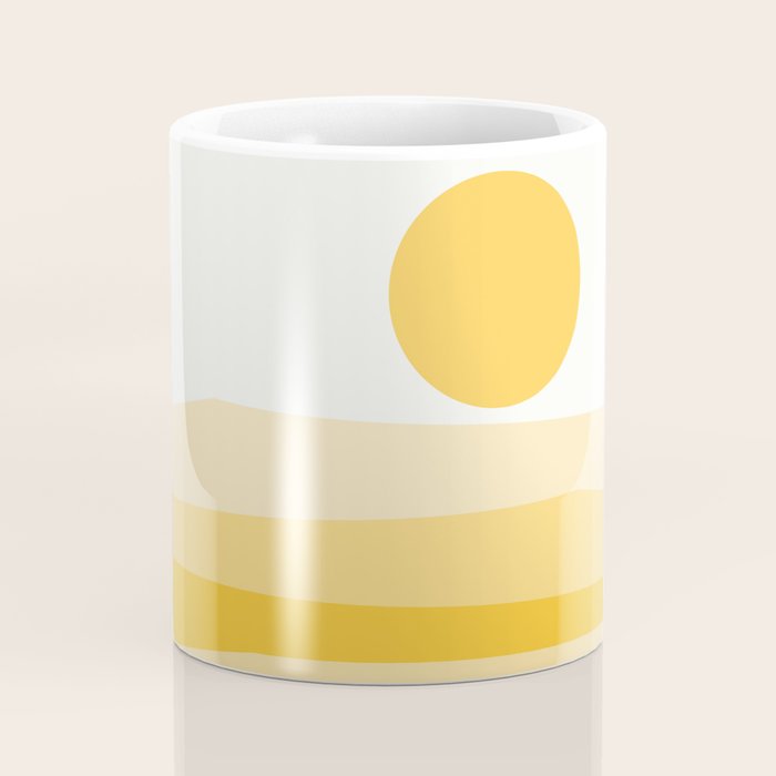 Abstract Landscape 09 Yellow Coffee Mug Gallery Image 4