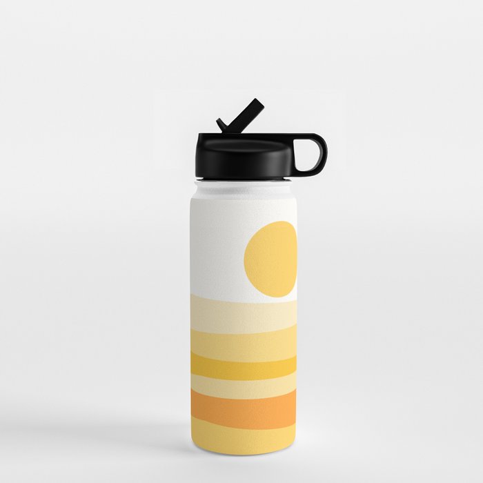 Abstract Landscape 09 Yellow Water Bottle Gallery Image 1