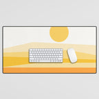 Abstract Landscape 09 Yellow Desk Mat Gallery Image 1