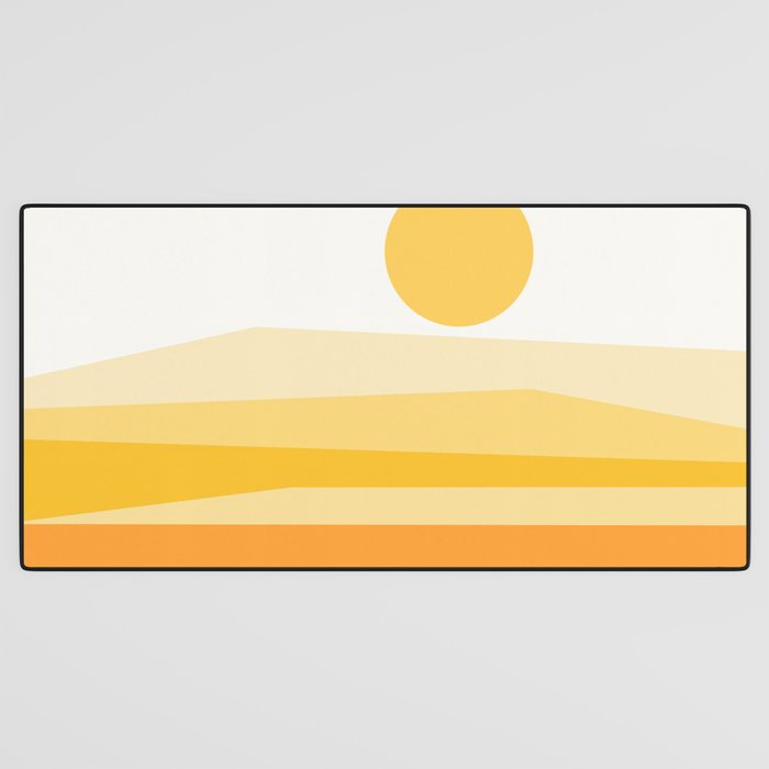 Abstract Landscape 09 Yellow Desk Mat Gallery Image 3