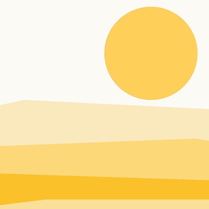 Abstract Landscape 09 Yellow Coffee Mug Gallery Image 2