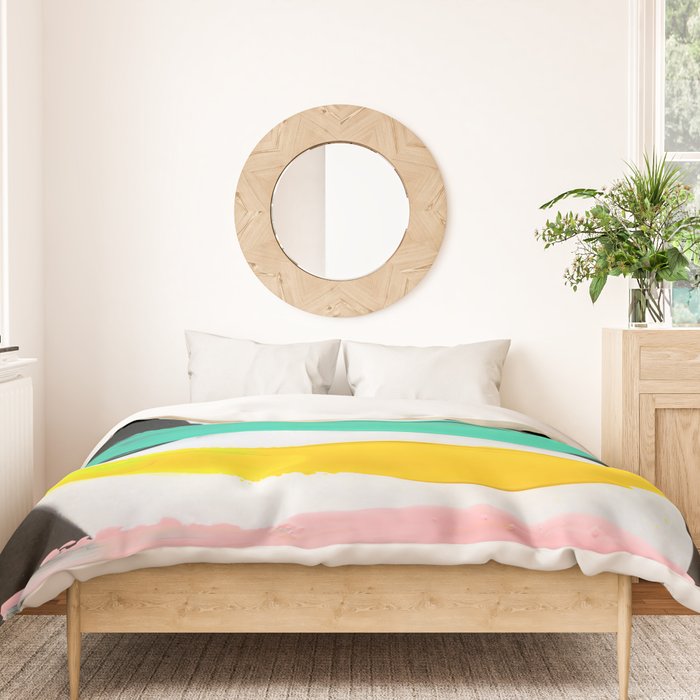 Untitled (Finger Paint 1) Duvet Cover Gallery Image 3