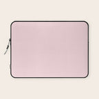 Modern blush pink solid color background design Laptop Sleeve Gallery Image 1