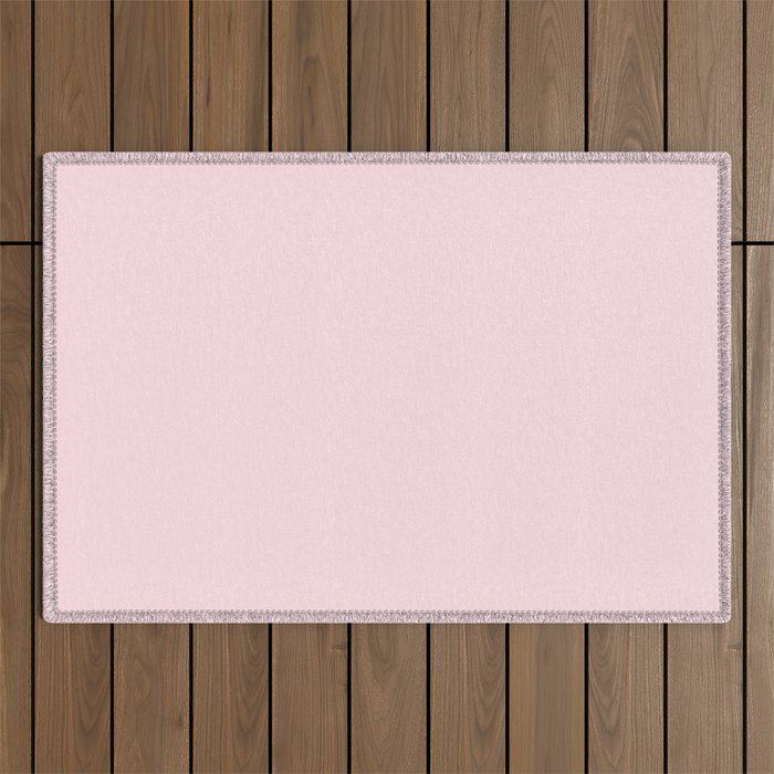 Modern blush pink solid color background design Outdoor Rug Gallery Image 1