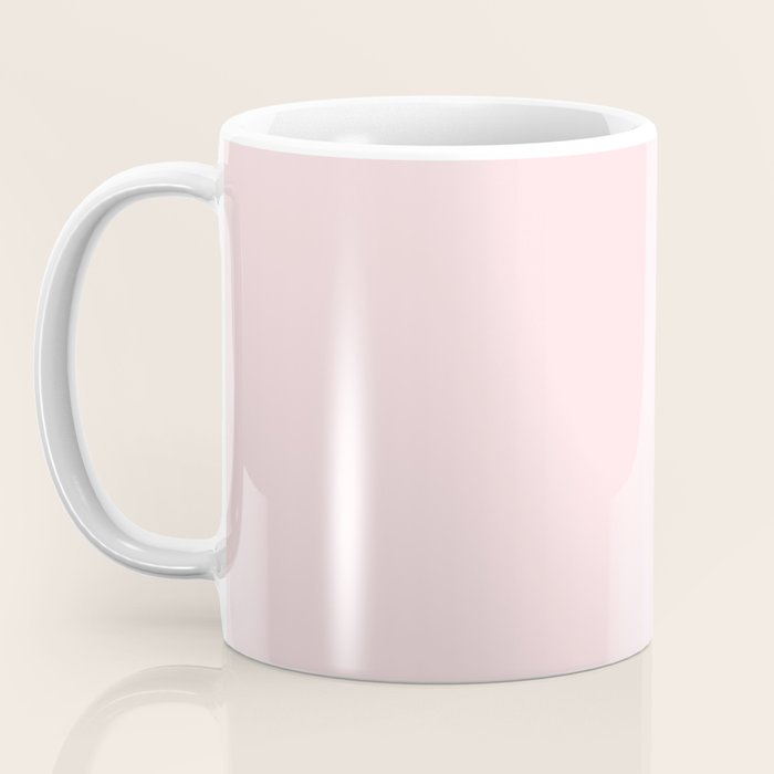 Modern blush pink solid color background design Coffee Mug Gallery Image 3