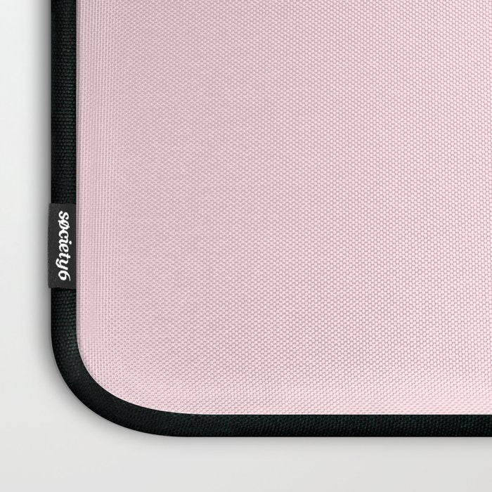 Modern blush pink solid color background design Laptop Sleeve Gallery Image 3