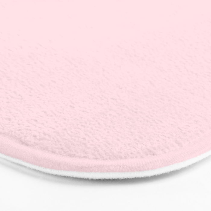 Modern blush pink solid color background design Bath Mat Gallery Image 3