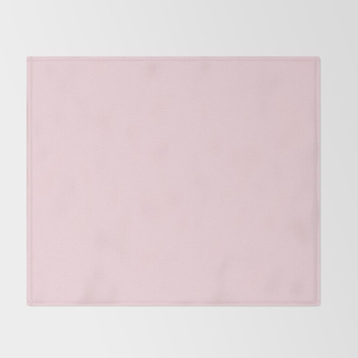 Modern blush pink solid color background design Throw Blanket Gallery Image 2