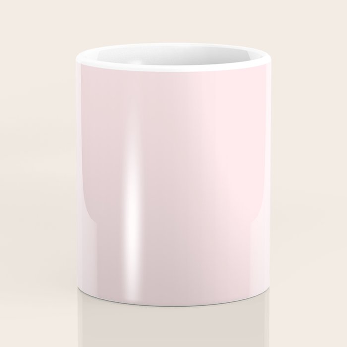 Modern blush pink solid color background design Coffee Mug Gallery Image 4