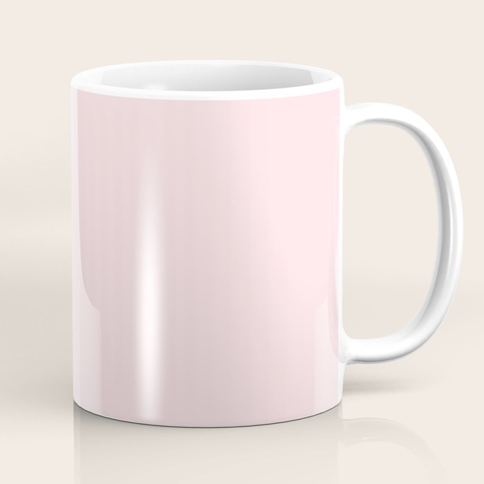 Modern blush pink solid color background design Coffee Mug Gallery Image 1