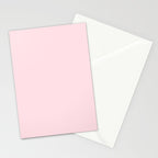 Modern blush pink solid color background design Stationery Card Gallery Image 2