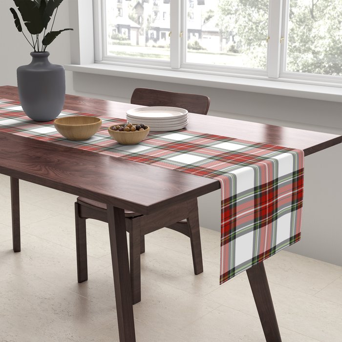 Christmas Tartan Plaid Table Runner Gallery Image 2
