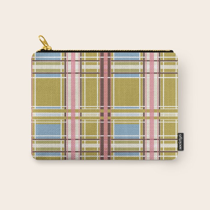 Subtle Plaid Warmth Carry All Pouch Gallery Image 1