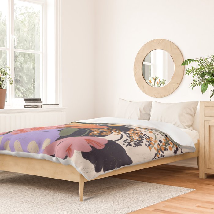 Flowers in the mirror Duvet Cover Gallery Image 2