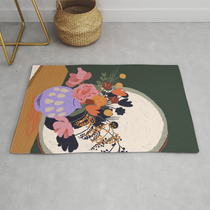 Flowers in the mirror Rug Gallery Image 1