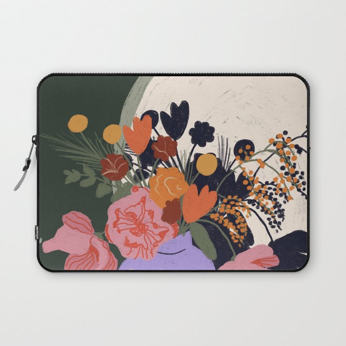 Flowers in the mirror Laptop Sleeve Gallery Image 1