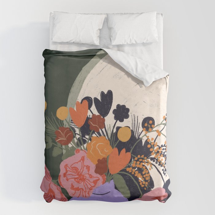 Flowers in the mirror Duvet Cover Gallery Image 6
