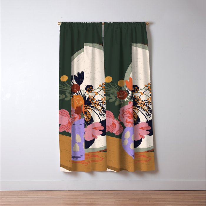 Flowers in the mirror Window Curtain Gallery Image 3