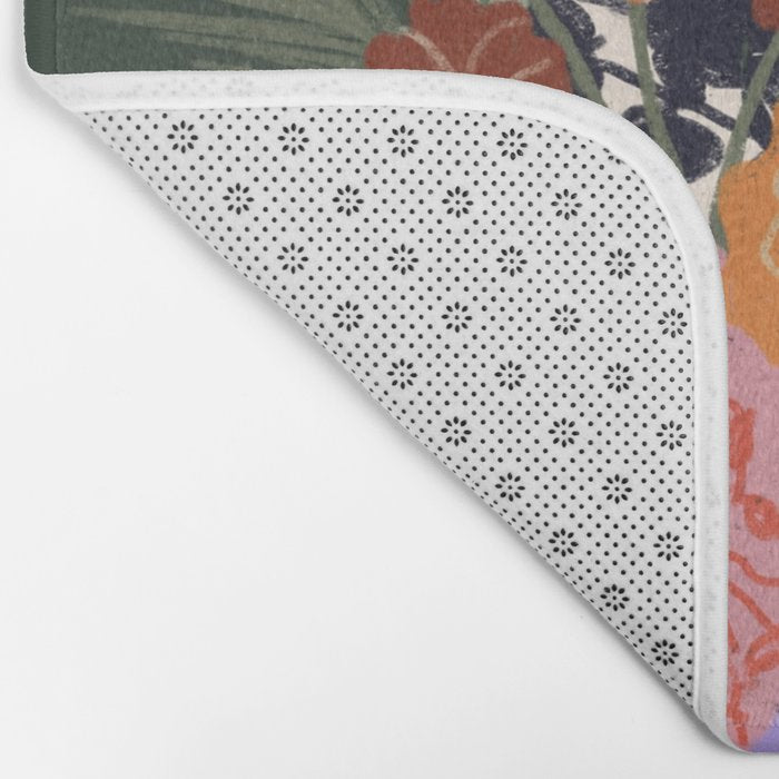 Flowers in the mirror Bath Mat Gallery Image 2