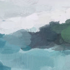 Island in the Distance I - Aqua Blue Green Abstract Art Painting Coffee Mug Gallery Image 2