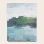 Island in the Distance I - Aqua Blue Green Abstract Art Painting Notebook Gallery Image 4
