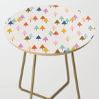 Pastel Triangle Trees: Cozy Winter Vibes with Modern Charm Side Table Gallery Image 2